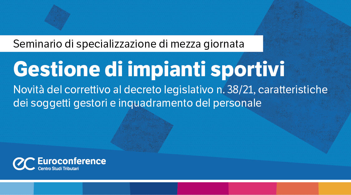 Immagine Gestione di impianti sportivi | Euroconference